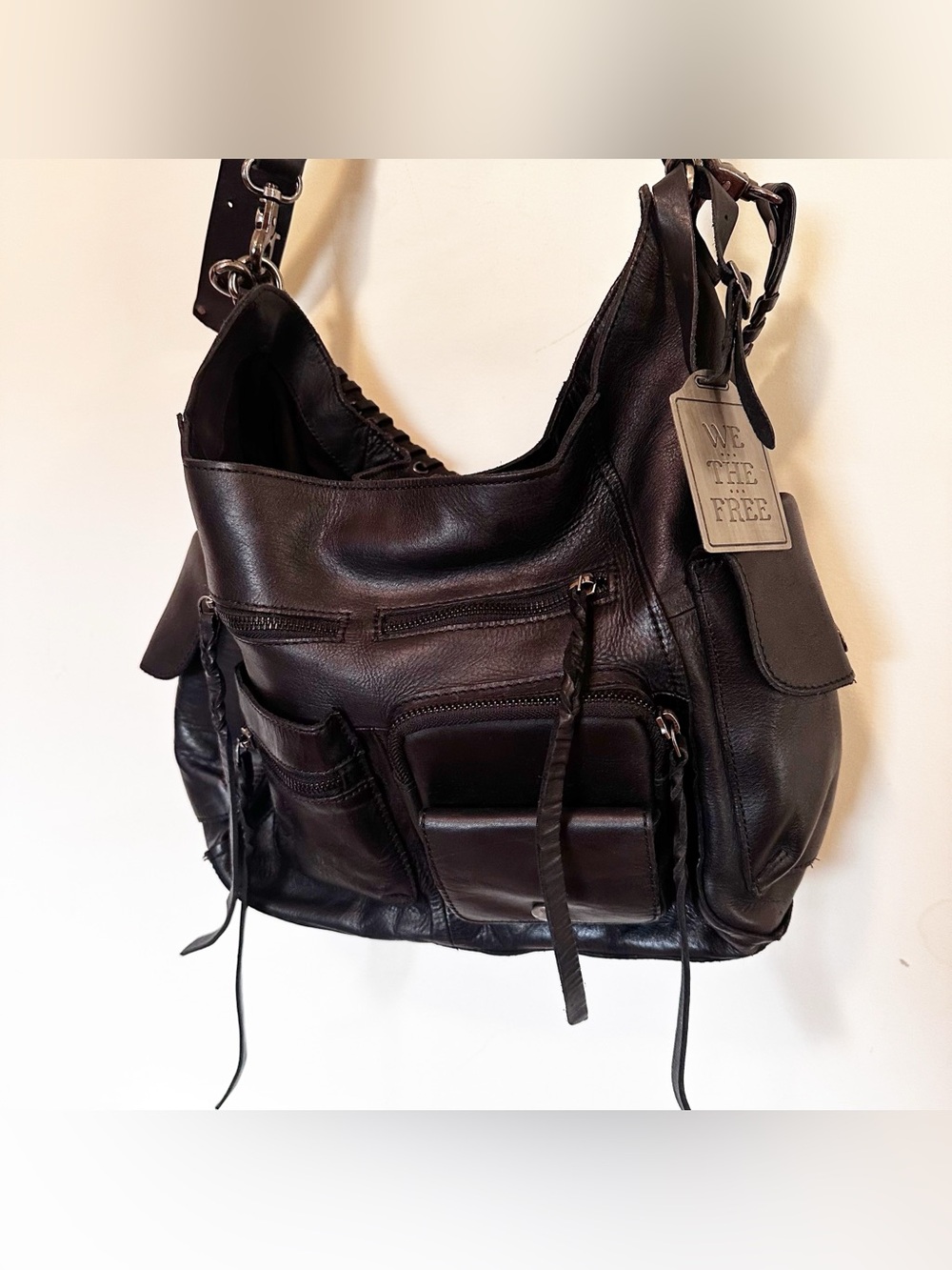 Free People We The Free Ledger Leather Bag - Picture 15 of 15